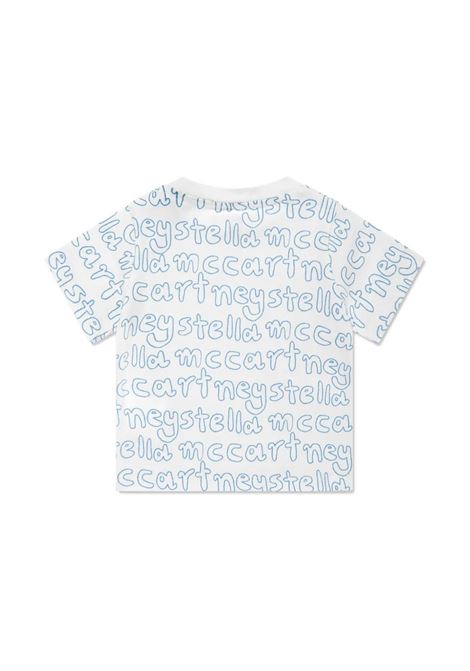 White T-Shirt With Stella McCartney All-Over Print STELLA MCCARTNEY KIDS | TW8581-Z2747101AZ